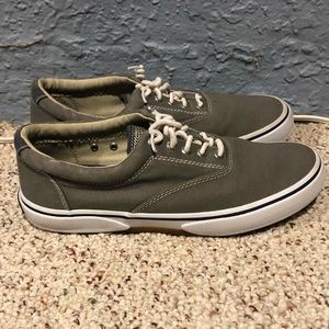Sperry mens size 8 gray sneakers.